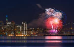 New Year's celebrations on the water