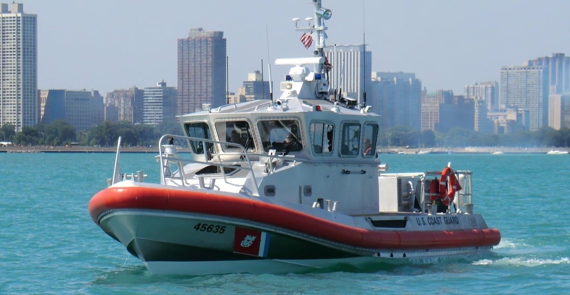 Coast Guard boat on the water