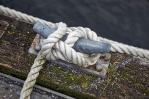 A knot used on a ship dock.