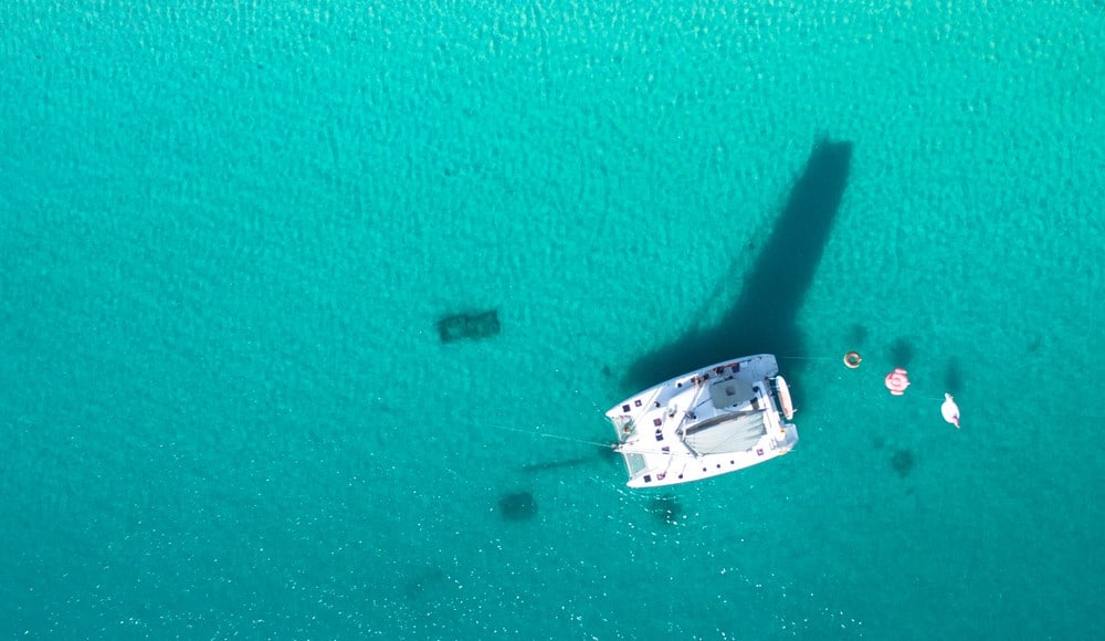 catamaran and sailboat