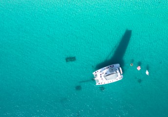 catamaran and sailboat