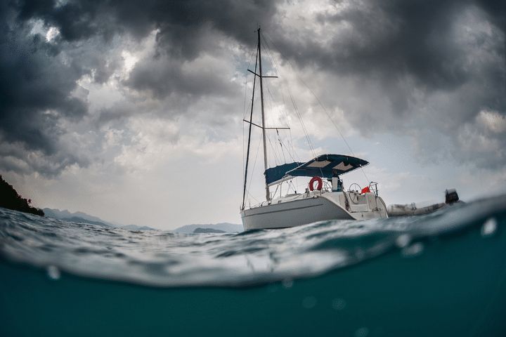 capsized boat bad weather