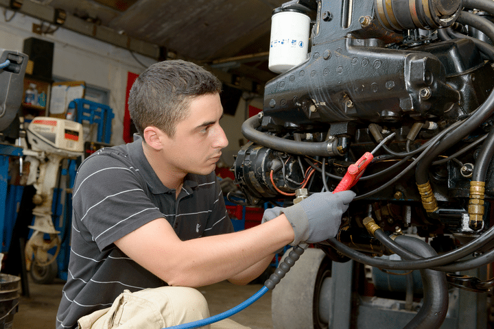 How to clean a boat engine