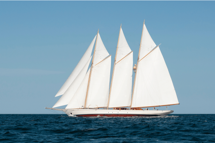 Schooner sailboat