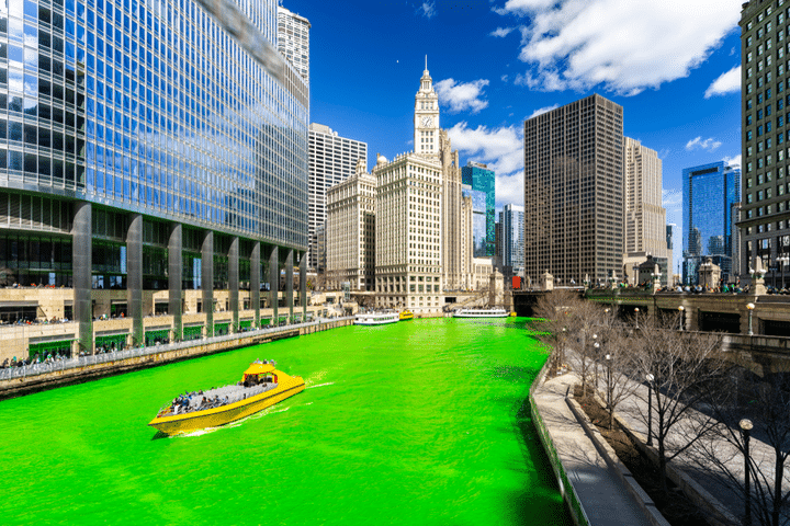 chicago river green