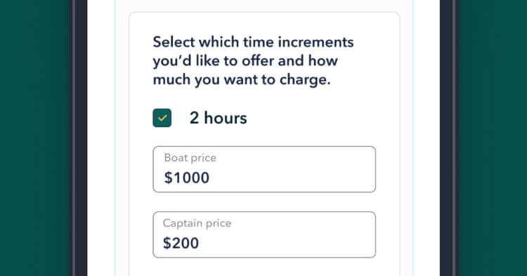 setting captain rate and trip duration