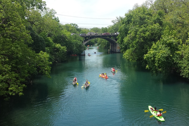 Kayaking Lady Bird Lake