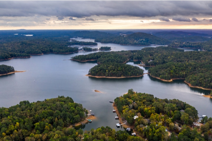 Lake Allatoona near Atlanta, Georgia