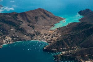 Fishing at Catalina Island.