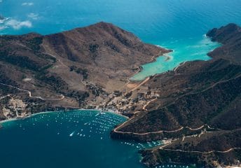 Fishing at Catalina Island.