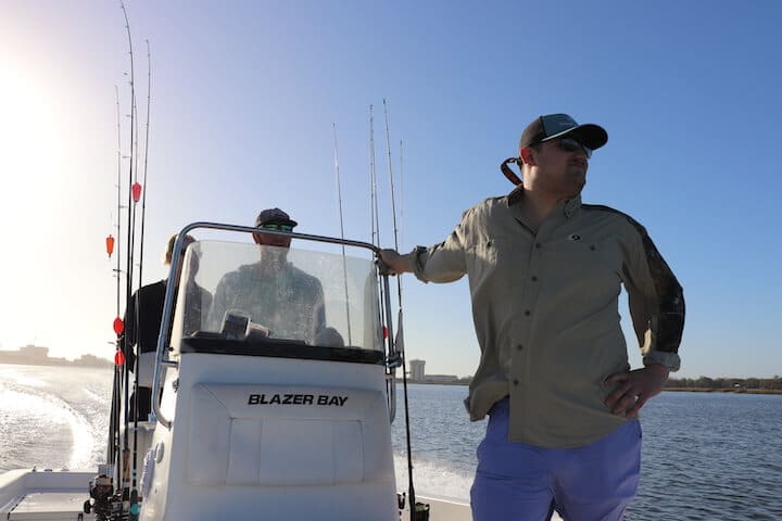 Inshore fishing in Charleston, SC.