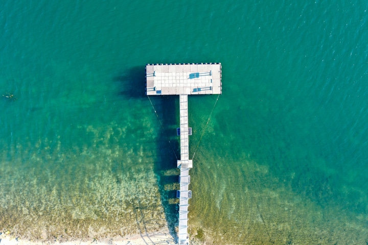 Mansfield Dam Park, Lake Travis, Texas.