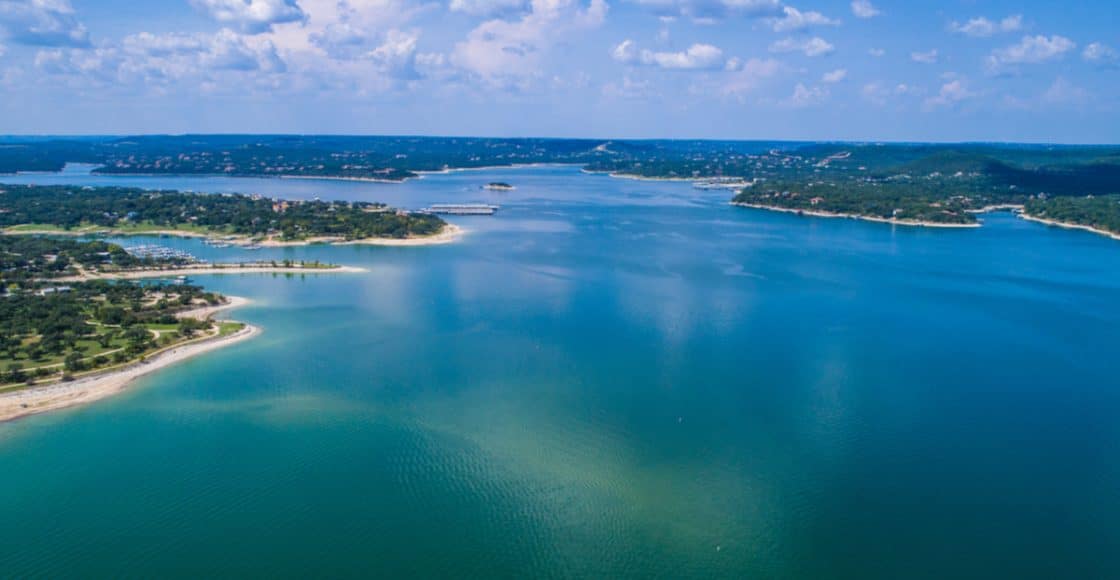 Lake Travis in Texas.