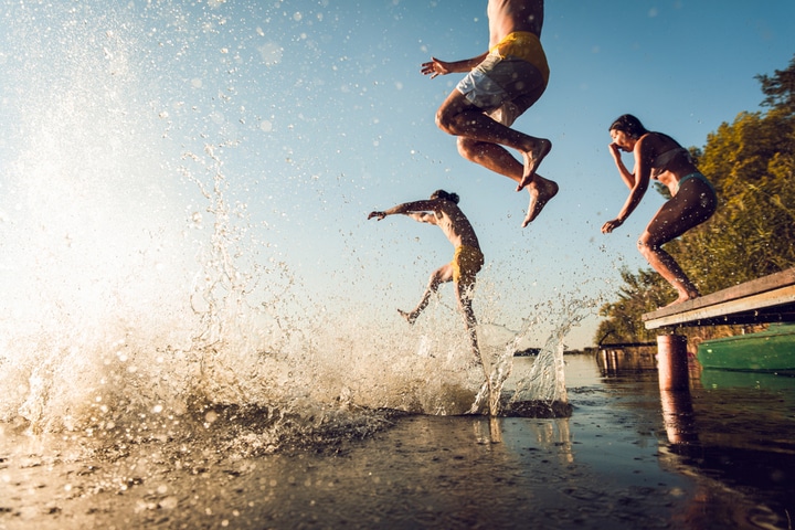 Swimming in Lake Pleasant