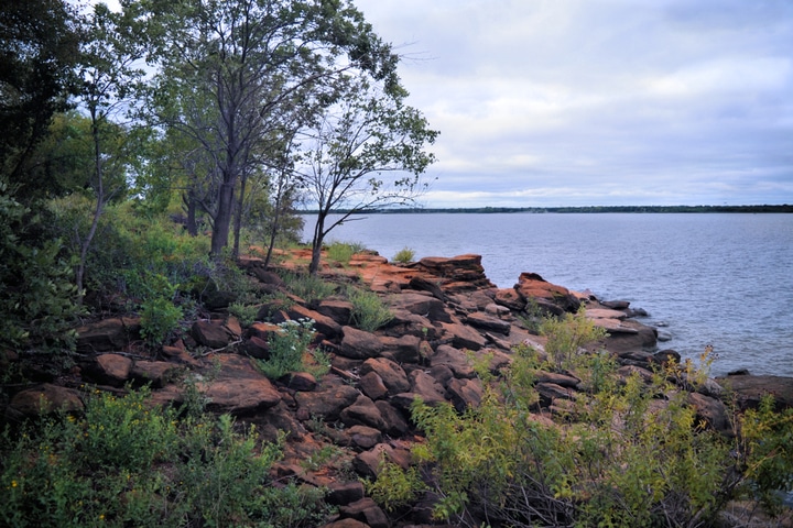 Lake Lewisville, Texas.