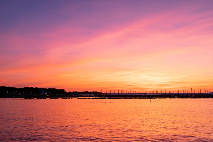 Lake Lewisville, Texas.