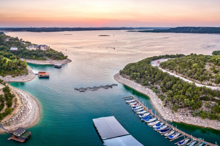 Lake Travis, Texas, marina.