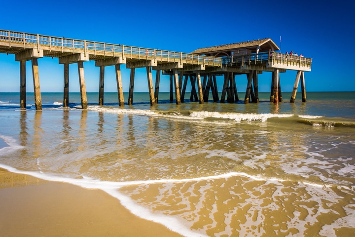 Tybee Beach / Tybee Island near Savannah, Georgia.