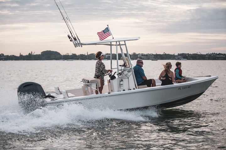 Boating during July 4th weekend.