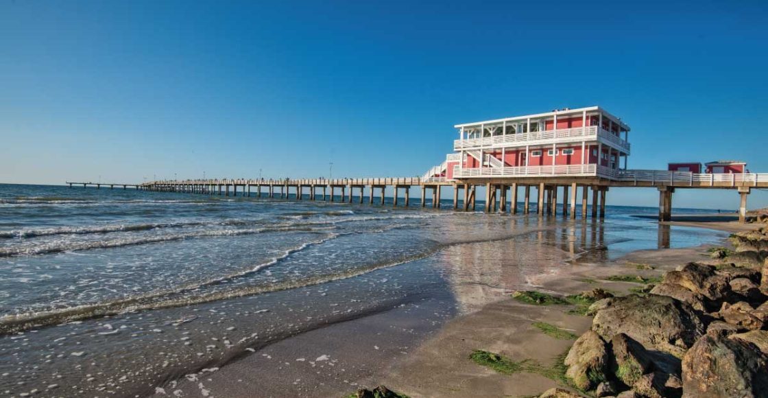 Fishing in Galveston, Texas.