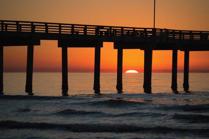 Galveston, Texas sunrise.