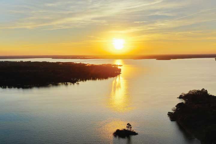 Lake Conroe near Houston, Texas.