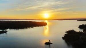 lake conroe swimming