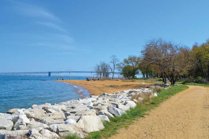 Sandy Point Park, Maryland.