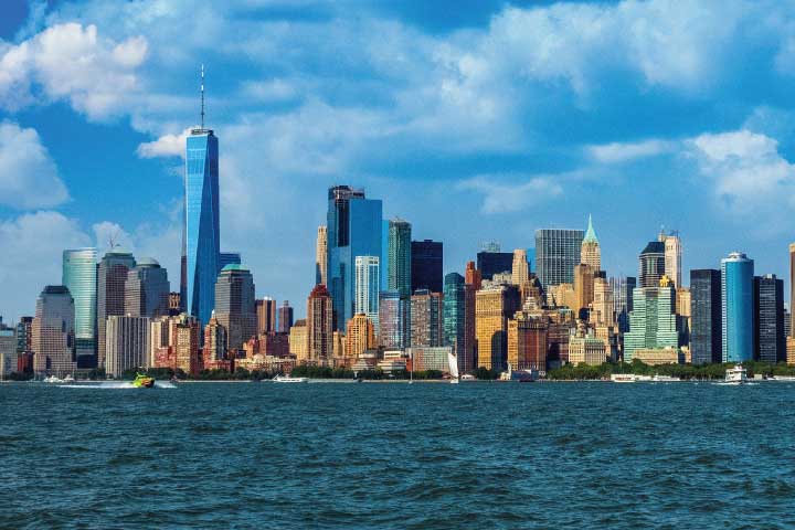 View of Manhattan from Liberty State Park.