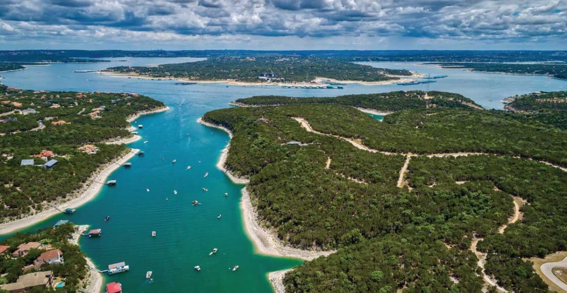 Boating in Austin, Texas.