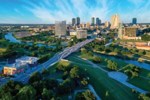Fishing in Forth Worth.