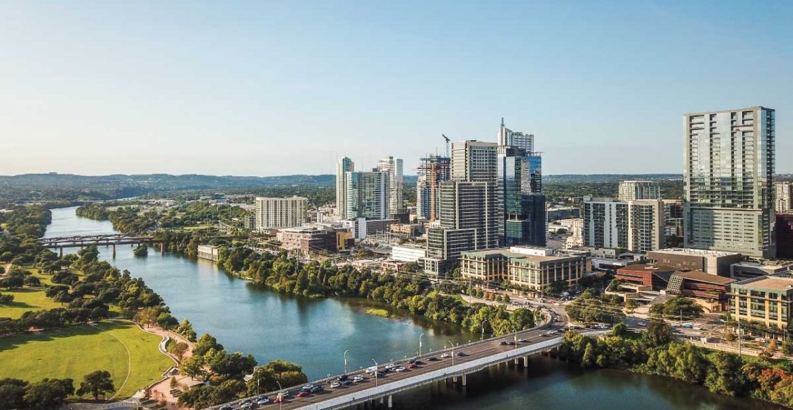 Restaurants on the Water in Austin, Texas.