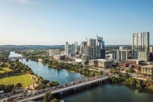Restaurants on the Water in Austin, Texas.