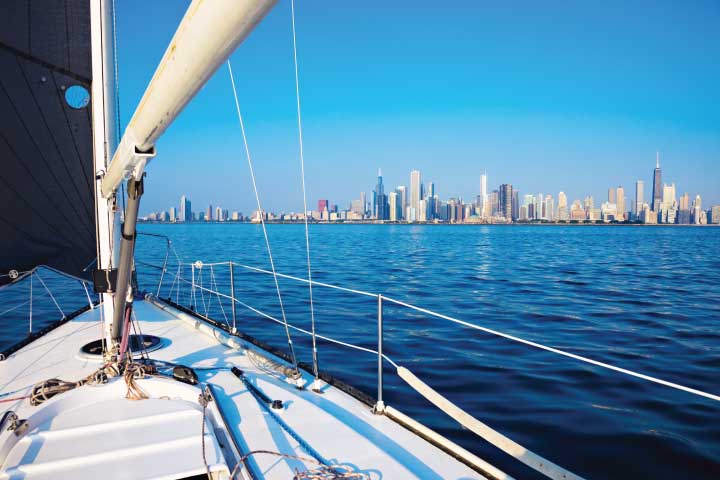 Lake Michigan, Chicago, Illinois.