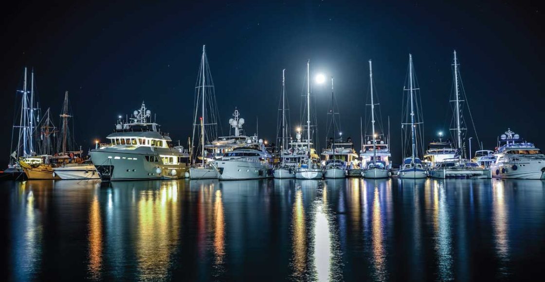 Sleeping on a boat.