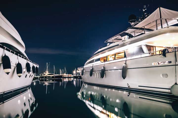 Sleeping on a boat at a dock.