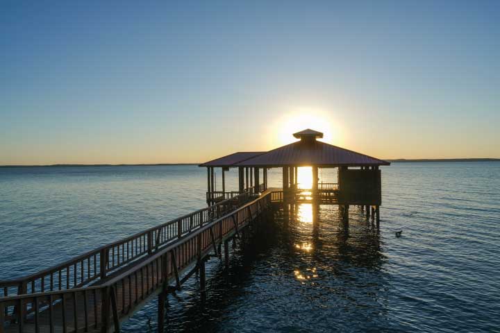 Toledo Bend Reservoir, Texas.