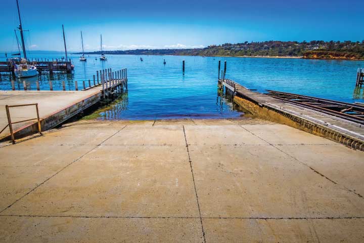 Boat Launch Ramp.