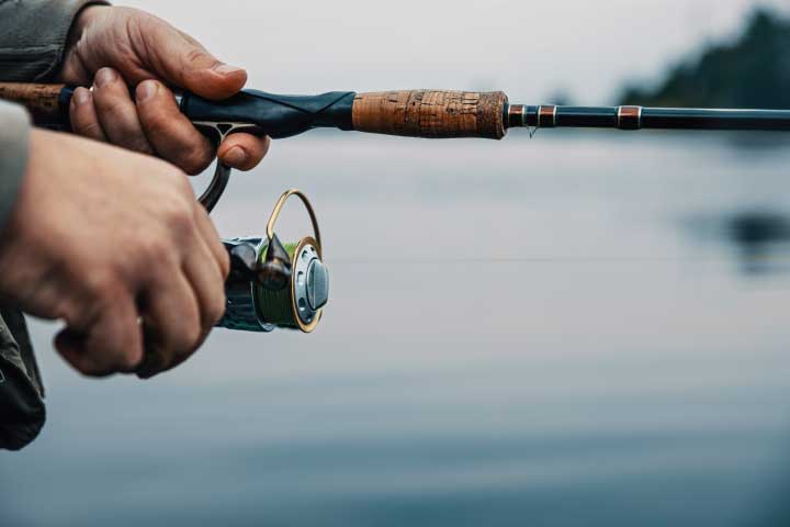 Fishing in Lake Fork.