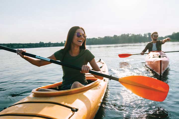 Kayaking.