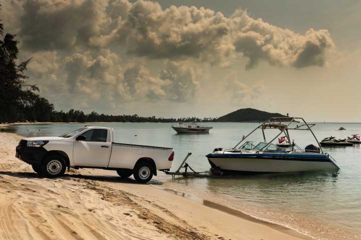 Removing Boat from Water.