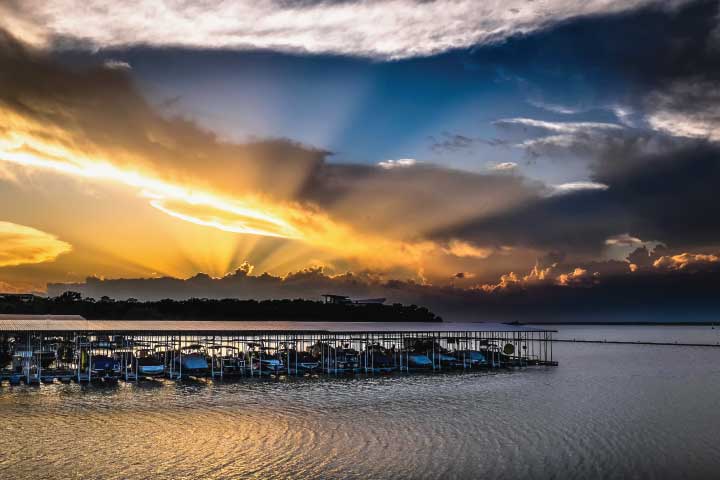 Grapevine Lake, Texas.