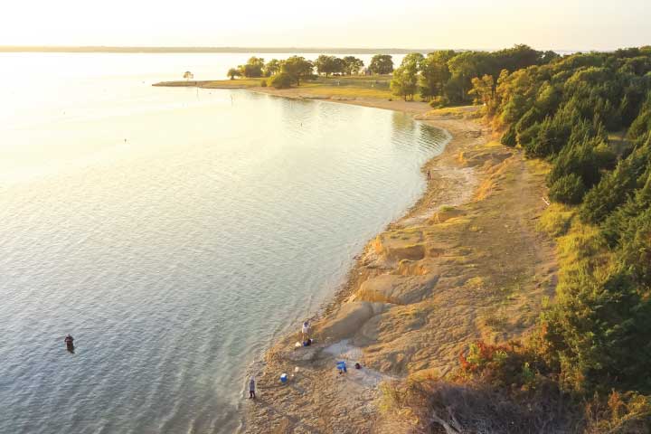 Lavon Lake, Texas.