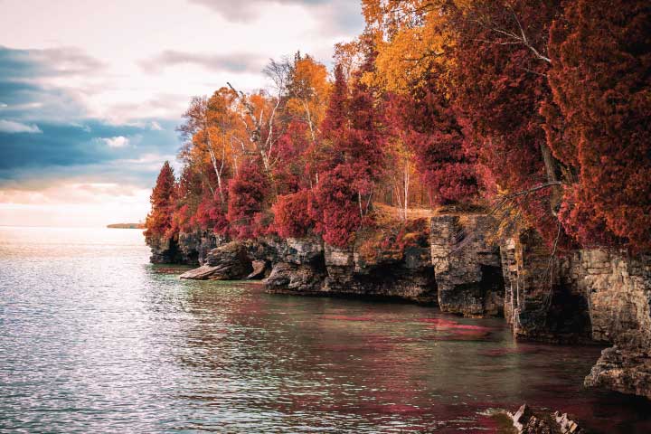 Wisconsin Fall Foliage, Door County.