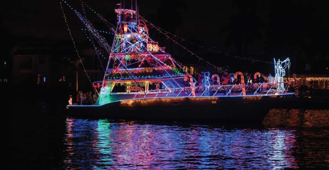 2022 Holiday Lighted Boat Parade Schedule.