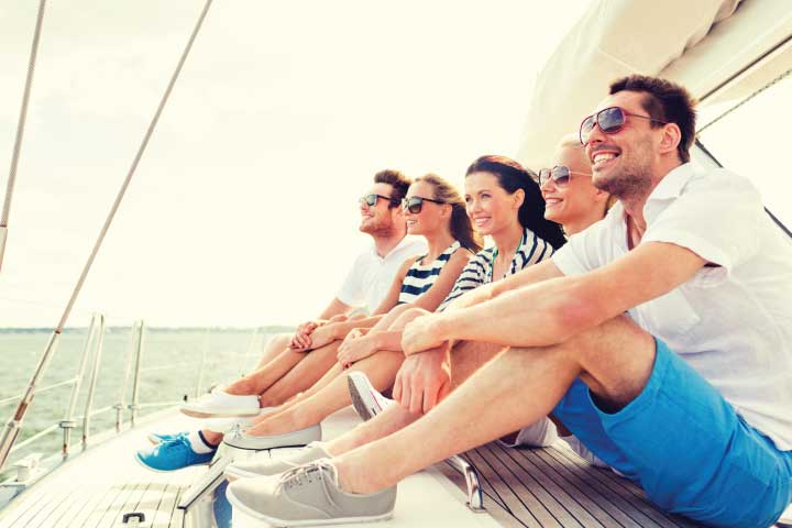 Friends on a Boat.