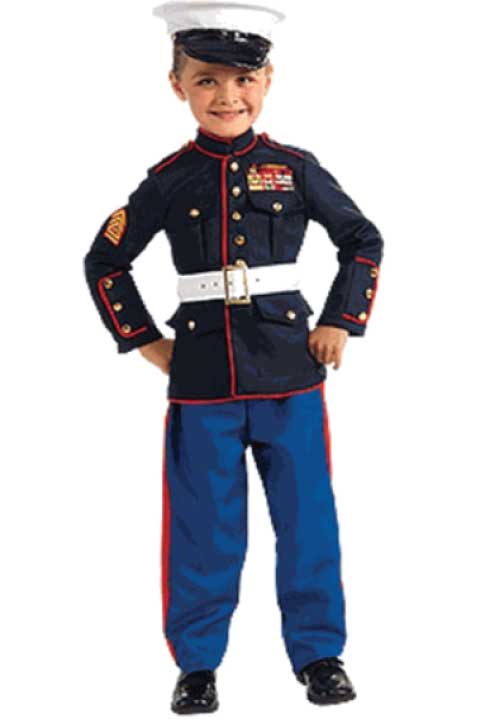 Kid’s Marine Dress Blue Costume.