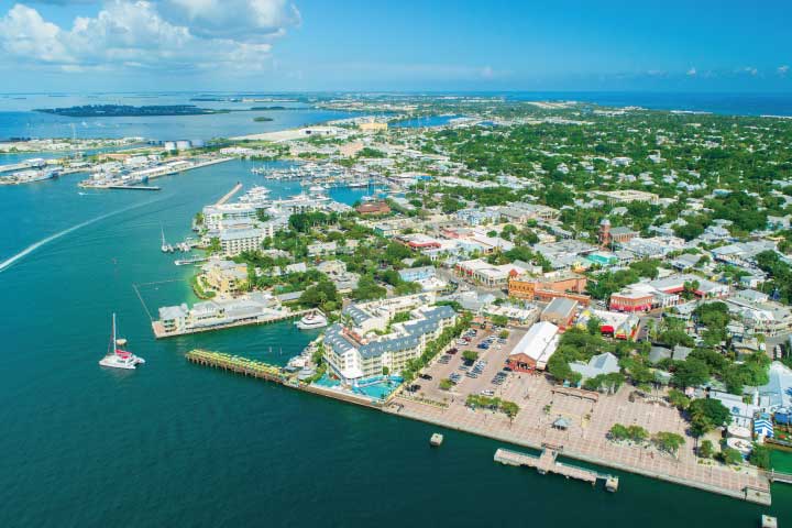 Mallory Square and Simonton Street Beach, Key West.