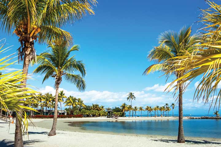 Matheson Hammock Park Beach, Miami.