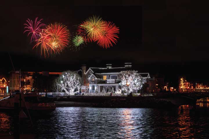 Newport Beach California Holiday Boat Parade.